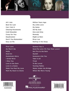 ADELE-Really Easy Piano : 40 chansons d?Adele 2