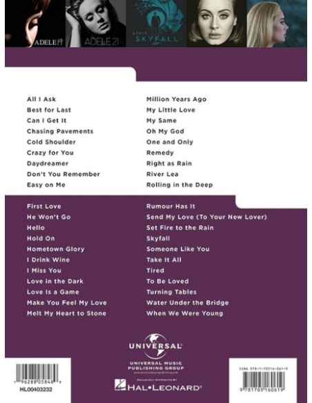 ADELE-Really Easy Piano : 40 chansons d?Adele