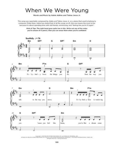 ADELE-Really Easy Piano : 40 chansons d?Adele