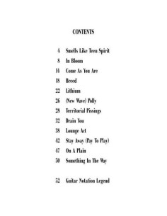 NIRVANA-Nevermind for Guitar Tab 2