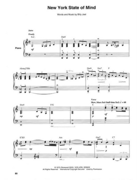 JOEL Billy-Keyboard Book para Teclado