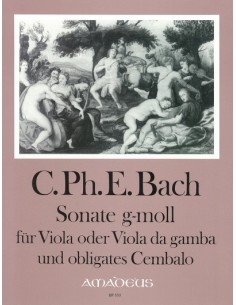 BACH C.P.E.-Sonata en Sol menor (W.88) para Viola y Piano (Pauler/Hess)