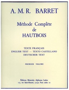 BARRET A.M.R.-Methode Complete Vol.1 per Oboe (OCCASION)