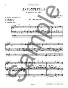 DUPRE M.-Annonciation Op.56 para Organo 2