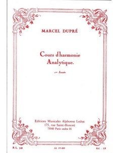 DUPRE M.-Cours D'Harmonie Analytique Vol.1