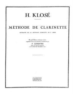 KLOSE H.E.-Methode Extraite de la Methode de Beer para Clarinete