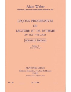 WEBER A.-Lecons Progressives de Lecture et de Rythme 1º