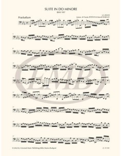 BACH J.S.-Suite en Do menor (BWV:997) para Violoncello (Dargay/Zetenyi) 2