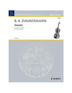 ZIMMERMANN B.A.-Sonata per violino e pianoforte