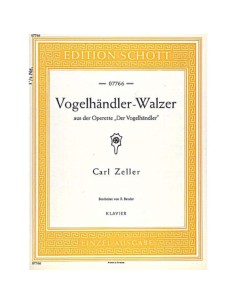 ZELLER C.-Vogelhandler Walzer para Piano (Bender)