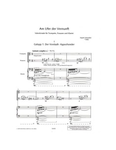SCHNEIDER E.-Am Ufer der Vernunft (Valentiniade) para Trompeta, Trombon y Piano (Partitura/Partes) 2