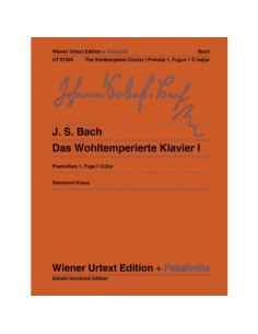 BACH J.S.-Preludio y Fuga nº 1 en Do Mayor de "El Clave bien Temperado 1º" para Piano (Urtext)