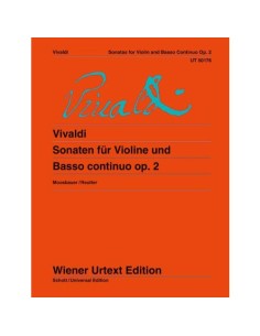 VIVALDI A.-Sonate (12) Op.2 per violino e BC (Urtext) (Moosbauer/Reutter)