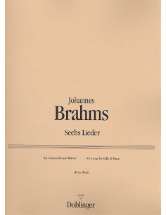 BRAHMS J.-Lieder (6) per violoncello e pianoforte (Salter/Wolf)