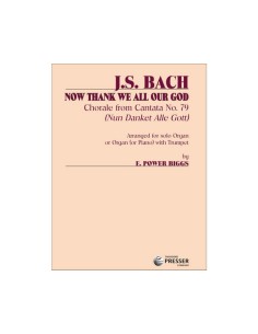 BACH J.S.-Now thank we all our God para Trompeta y Organo