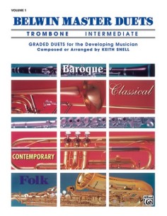 SNELL K.-Belwin Master Duets : Intermediate Vol.1 pour 2 trombones