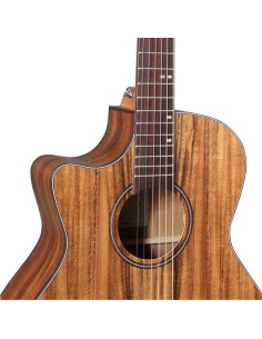 Guitarra Acústica Veelah VGACE-Koa Cutaway Electrificada para zurdos 2