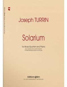 TURRIN J.-Solarium para Cuarteto de Viento Metal y Piano (Partitura y Partes)