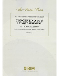 ALBRECHTSBERGER J.G.-Concertino en Mib para Trompeta y Piano