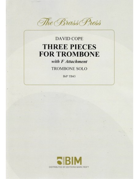 COPE D.-Pieces (3) pour trombone