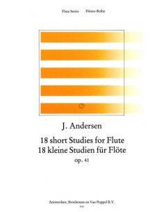 ANDERSEN J.-Small Studies (18) Op.41 for Flute (Reede)
