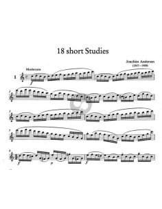 ANDERSEN J.-Piccoli studi (18) Op.41 per flauto (Reede) 2