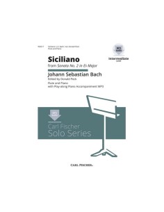 BACH J.S.-Siciliano para Flauta y Piano (Audio Online) (Peck)