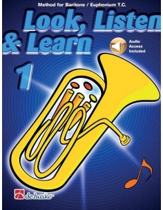 BOERSTOEL & KASTELEIN-Look, Listen and Learn (Metodo) Vol.1 para Baritone/Euphonium (TC) Audio Onlin
