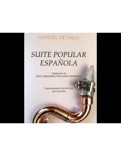 FALLA M.-Suite Popular Española (Adap.de 7 Canciones Populares Españolas) Clarinete Bajo y Piano (Diaz)