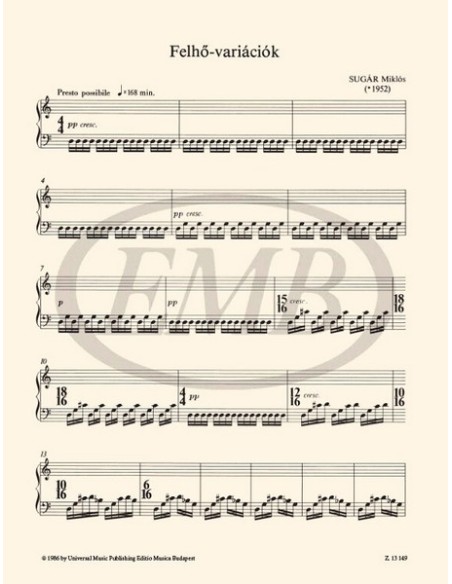 SUGAR M.-Cloud Variations para Piano