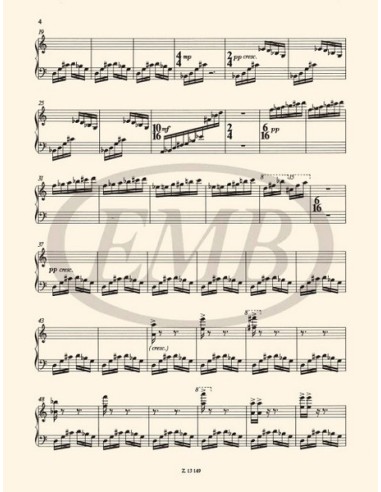 SUGAR M.-Cloud Variations para Piano