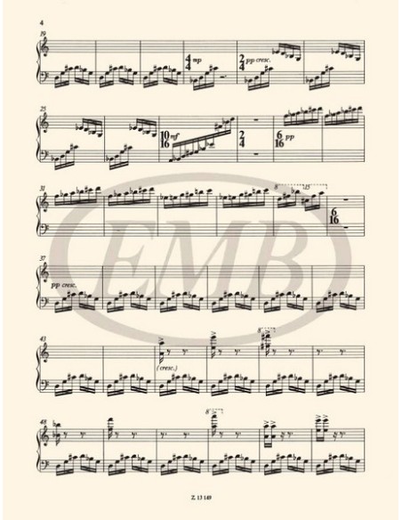 SUGAR M.-Cloud Variations para Piano