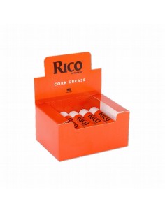 Grasa Instrumentos Viento Madera Corcho Rico (Cork Grease) (Barra) (RCRKGR12) Pack 12 Unidades