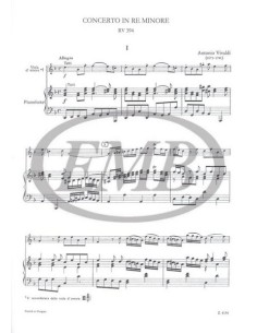 VIVALDI A.-Concierto en Re menor (RV394) (F.II/2) (PV288) para Violin (Viola d'amore) y Piano (Dobszay) 2