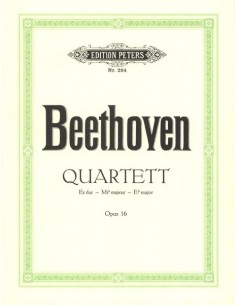 BEETHOVEN L.V.-Cuarteto Op. 16 en Mib Mayor para Violin, Viola, Violoncello y Piano (Partes)