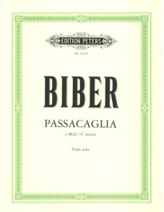 BIBER C.-Pasacaglia en Do menor para Viola