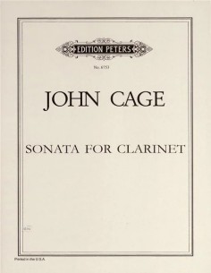 CAGE J.-Sonata per clarinetto