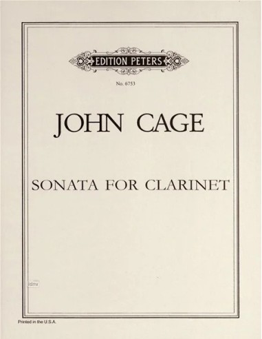 CAGE J.-Sonata para Clarinete