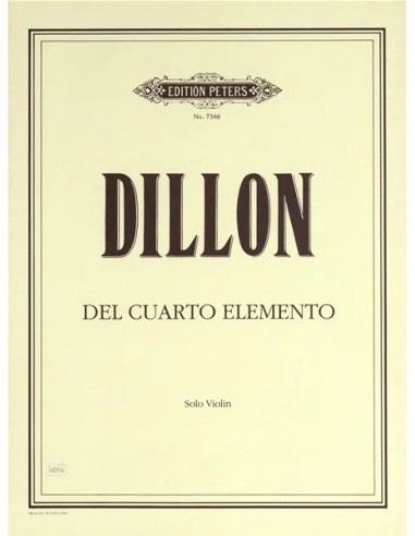 DILLON J.-Dal quarto elemento per violino