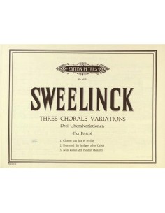 SWEENLINCK J.P.-Variations chorales (3) pour orgue (Peeters)