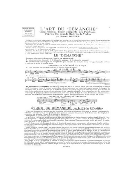 DANIEL R.-L'Art du Demanche for Violin