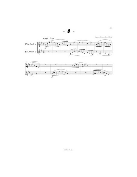 ALLERME-Duets Hits para 2 Clarinetes