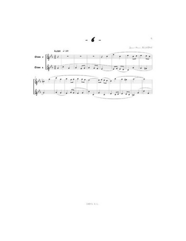 ALLERME-Duets Hits para 2 Oboes