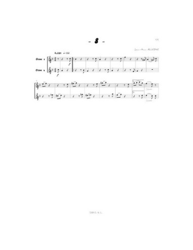 ALLERME-Duets Hits para 2 Oboes
