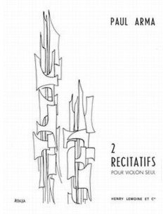 ARMA P.-Recitatifs (2) para Violin