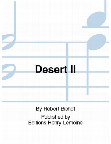 BICHET R.-Desert II para Oboe