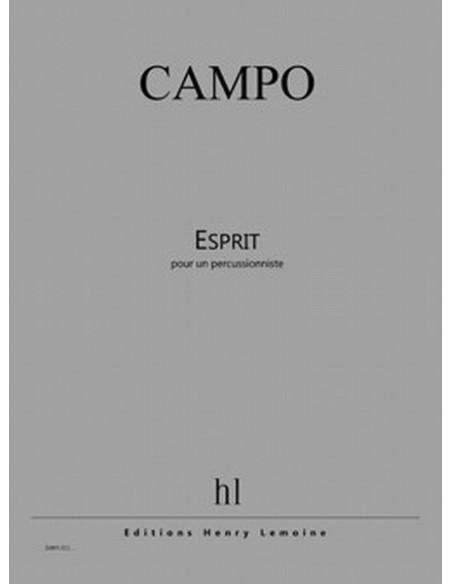 CAMPO R.-Esprit para Percusion