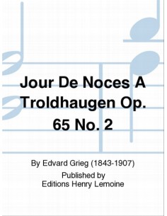 GRIEG E.-Hochzeitstag auf Troldhaugen Op.65 nº 6 para Piano (Heumann)