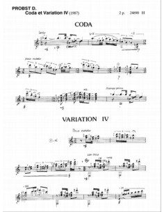 PROBST D.-Coda et Variations para Guitarra 2