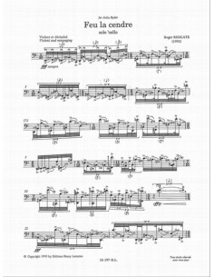 REDGATE R.-Feu la Cendre for Cello 2